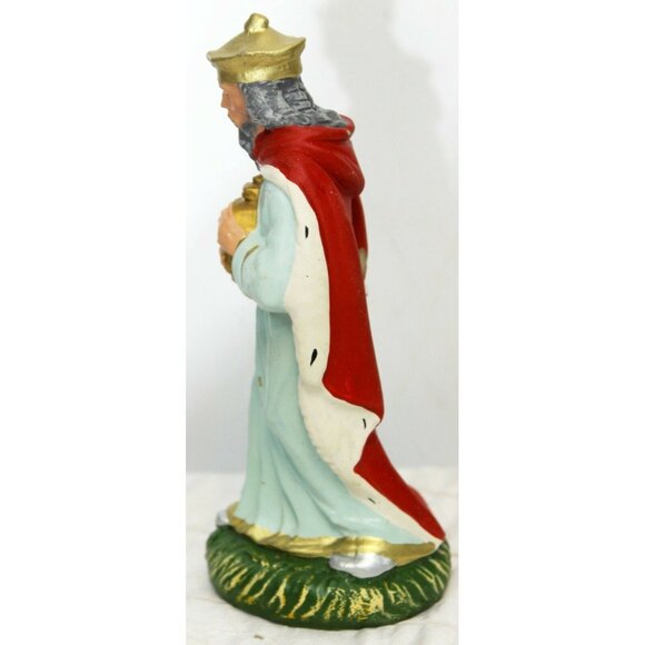 VTG Fontanini Paper Mache Nativity Wise Man Figurine Italian Hand Painted - Picture 6 of 12